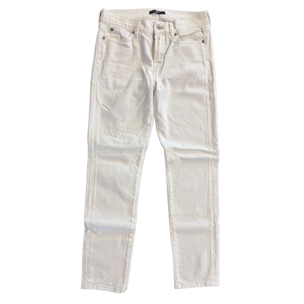 7 For All Mankind | Mid Rise Roxanne | Crop Jeans